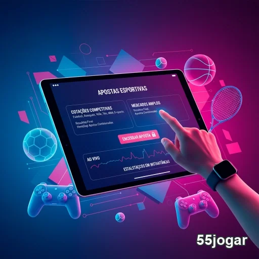 Ilustração de Acesse o Cassino Online 55jogar com Login Rápido