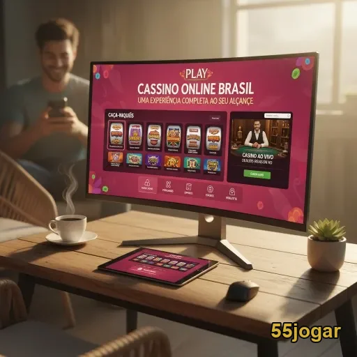 Tela de app mobile 55jogar com jogos online e slots