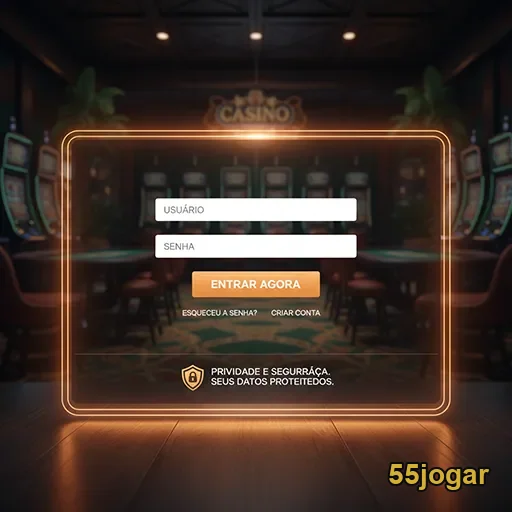 Jogador desfrutando de máquinas de slot no 55jogar